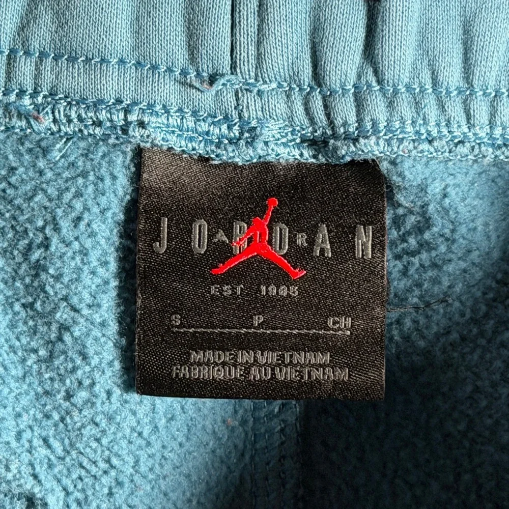 Jordan Essentials Fleece Pants Marina Blue Joggers DA9820-415 Mens Small